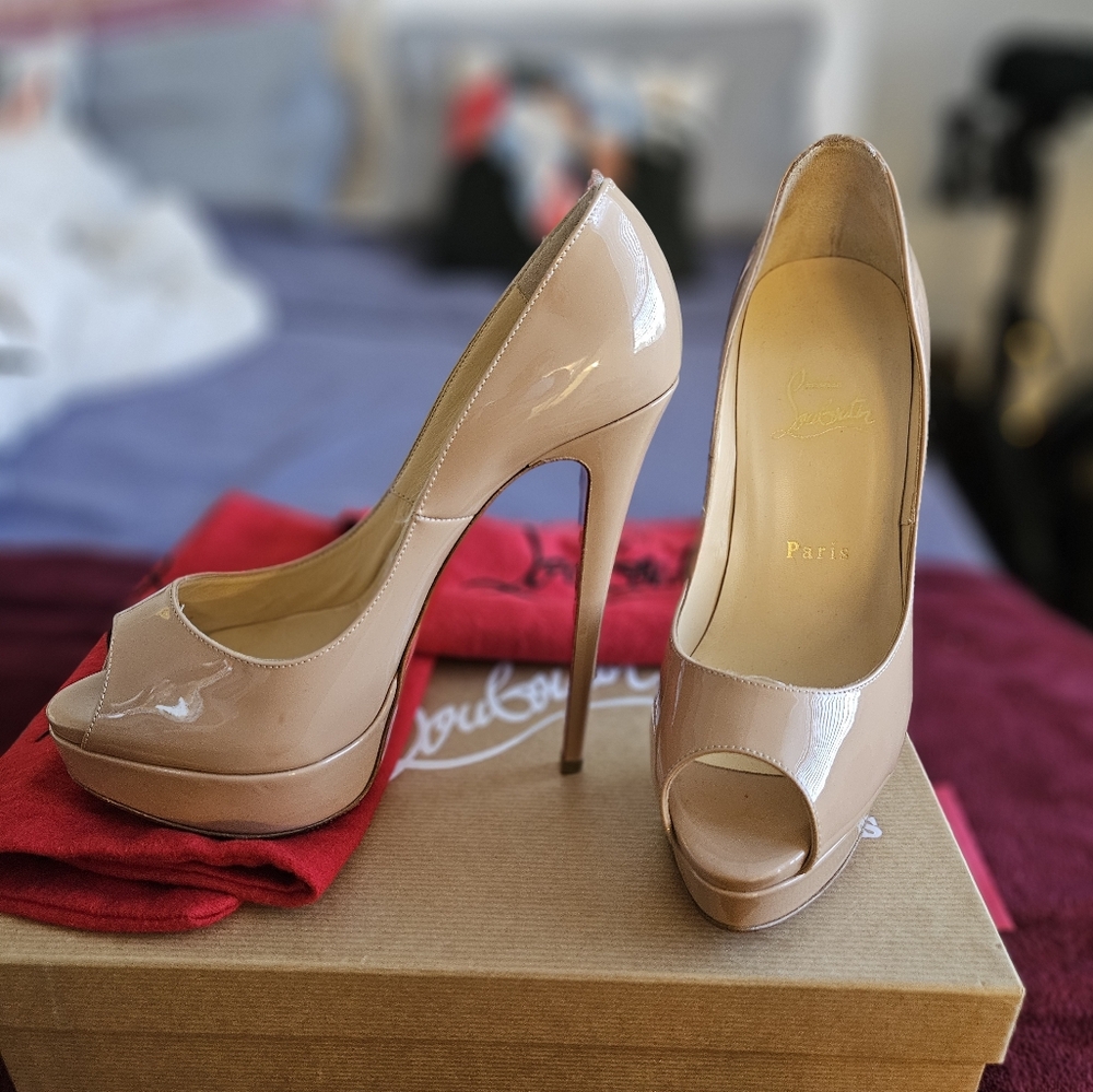 Christian Louboutin Lady peep 150 Patent Calf